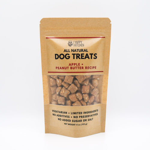 Apple + Peanut Butter Dog Treats