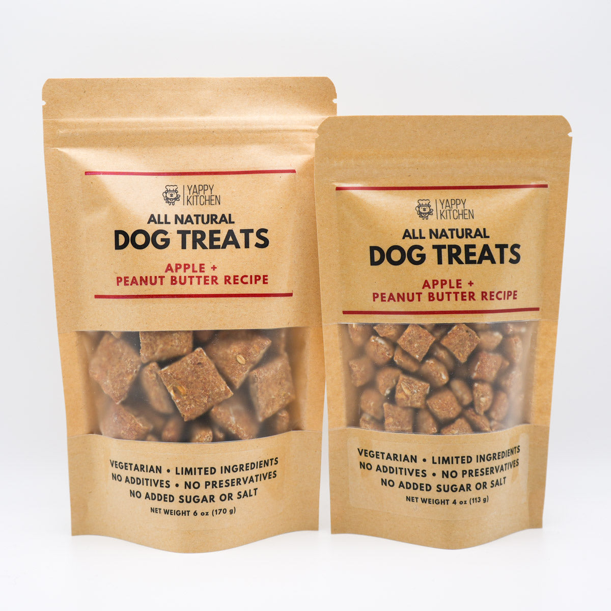 Apple + Peanut Butter Dog Treats