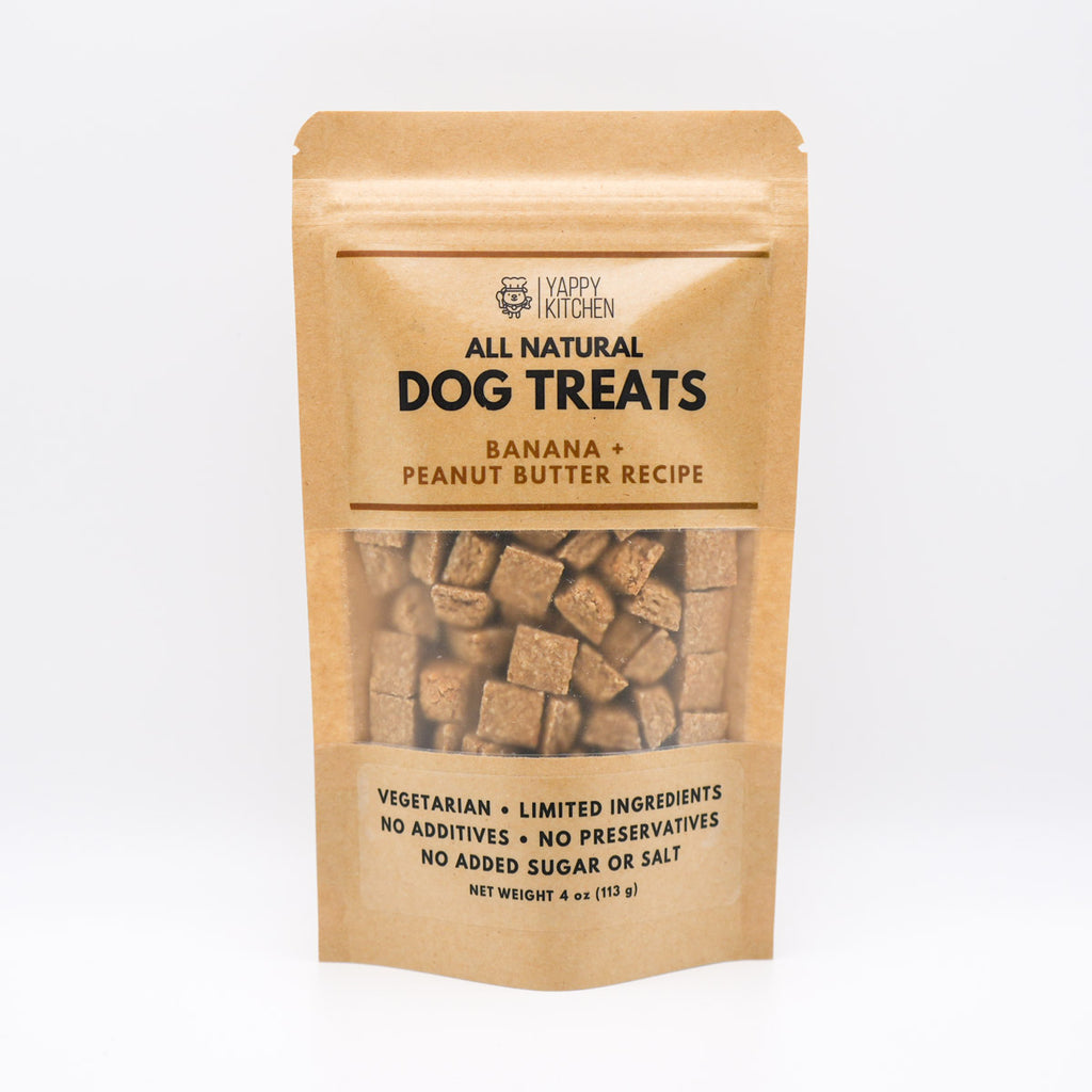 Banana + Peanut Butter Dog Treats