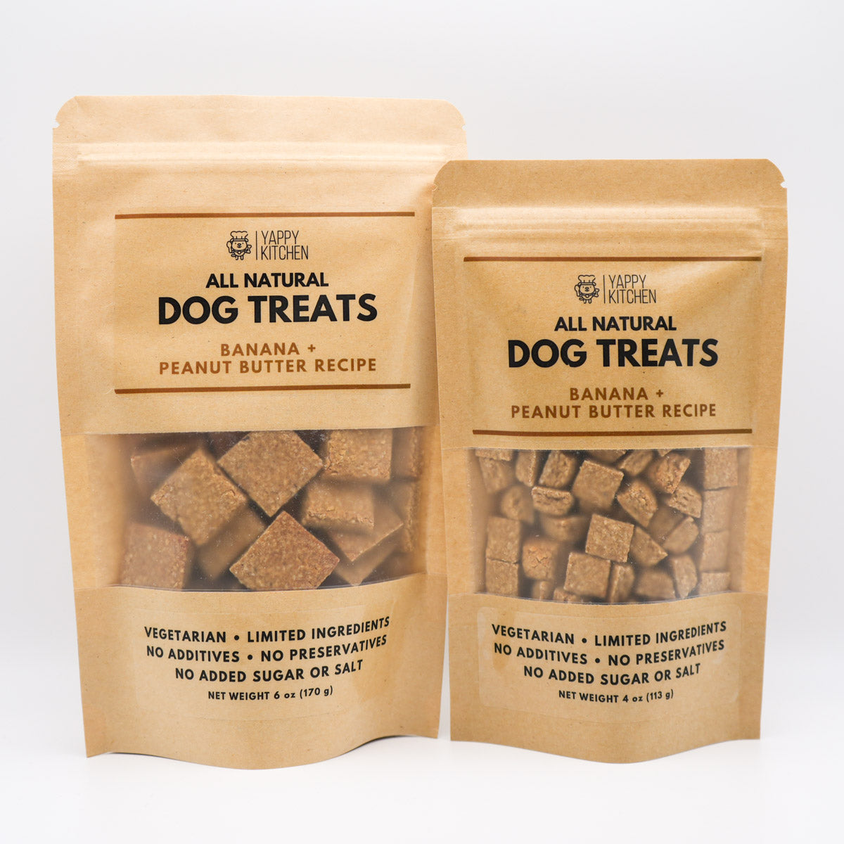 Banana + Peanut Butter Dog Treats