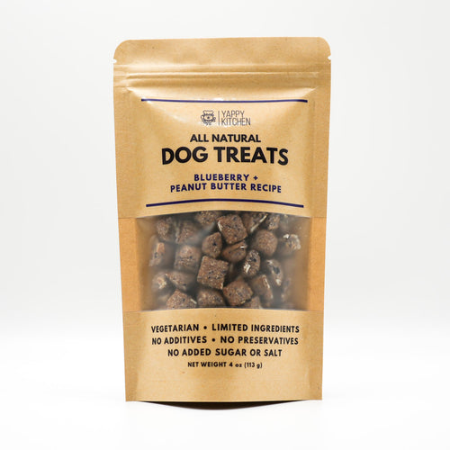 Blueberry + Peanut Butter Blueberry Dog Treats