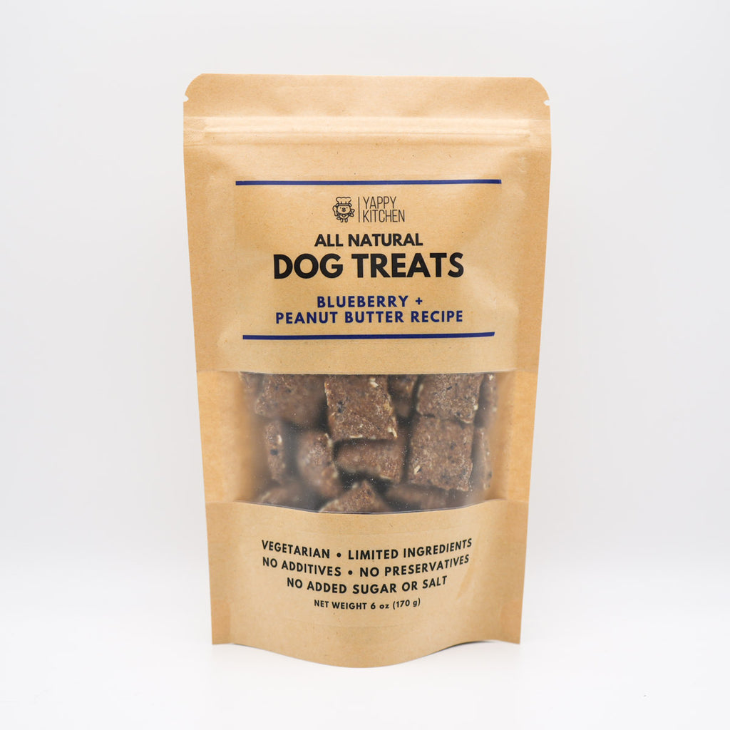 Blueberry + Peanut Butter Blueberry Dog Treats