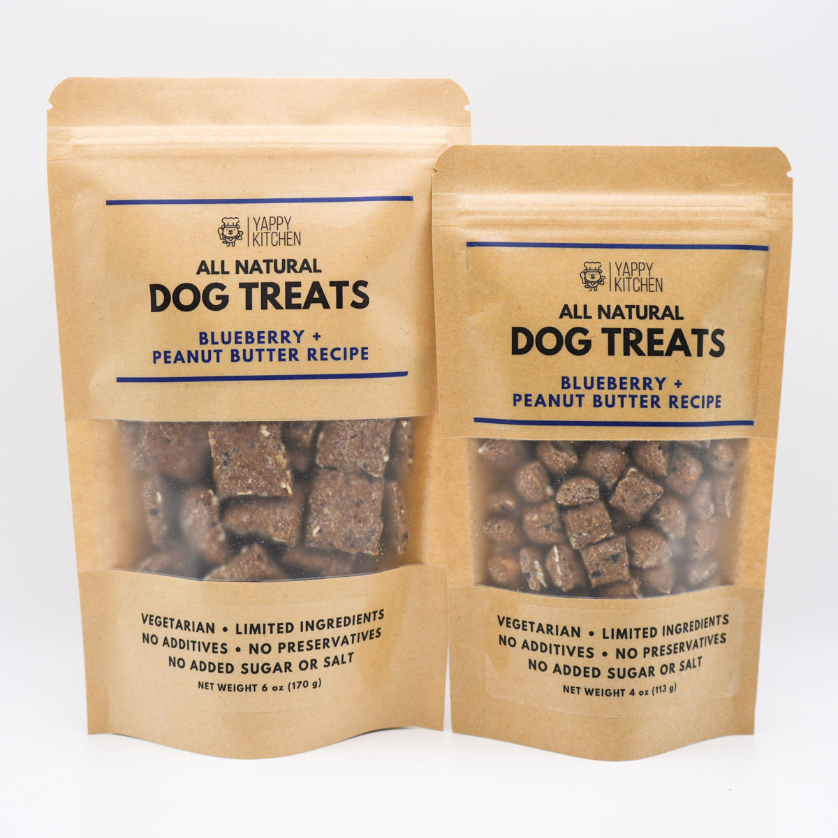 Blueberry + Peanut Butter Blueberry Dog Treats