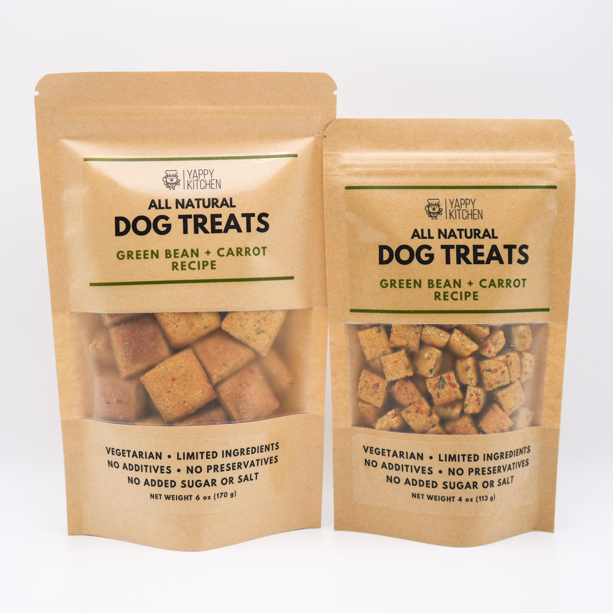 Green Bean + Carrot Dog Treats