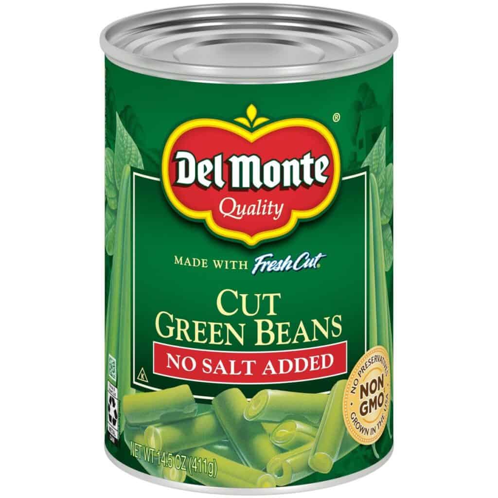 can of low sodium green beans