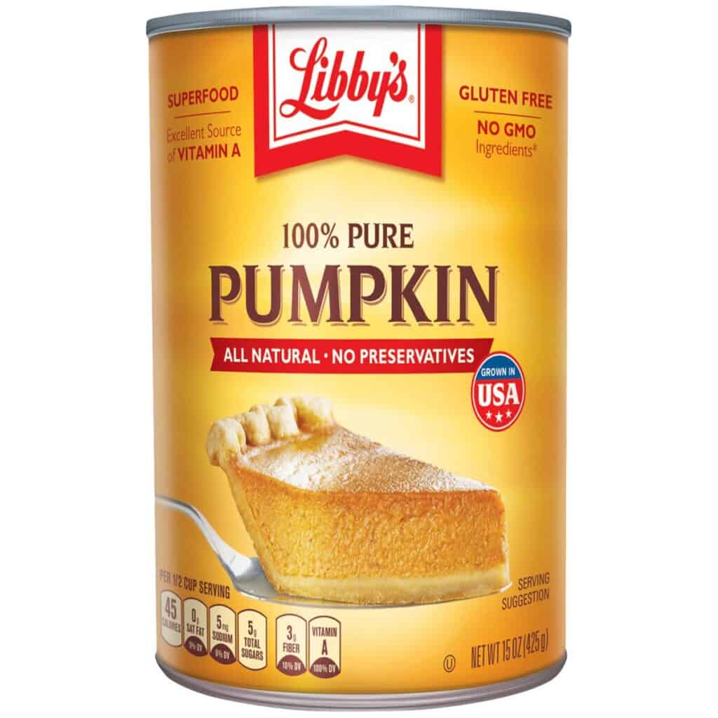 can of pumpkin puree